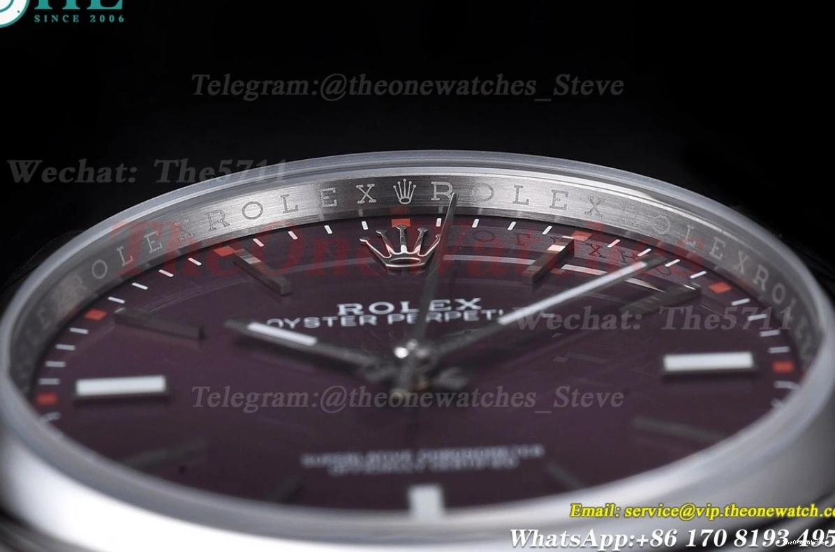 Purple SS Perpetual SS VR3132 114300 EWF Oyster 39mm 0223